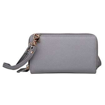 Julia Buxton Pebble Ultimate Organizer RFID-Blocking Wallet on a String