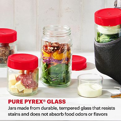 Pyrex Beyond Jars 16-oz. Glass Snack Jar Set