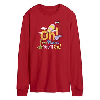 Men's Dr. Seuss Places You'll Go Long Sleeve Tee