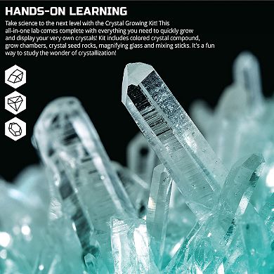 Discovery #Mindblown Crystal Growing Kit 12-Piece Natural Crystal Lab