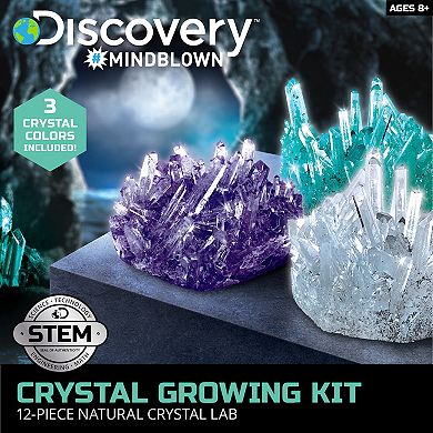 Discovery #Mindblown Crystal Growing Kit 12-Piece Natural Crystal Lab