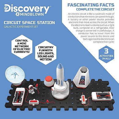 Discovery #Mindblown Circuit Space Station Galactic Experiment Set Build-It-Yourself Engineering Toy Kit