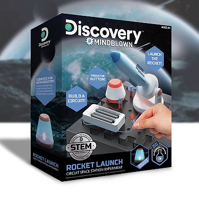 Discovery #Mindblown Rocket Launch Space Station Circuitry Set, Build-it-Yourself Engineering Toy Kit