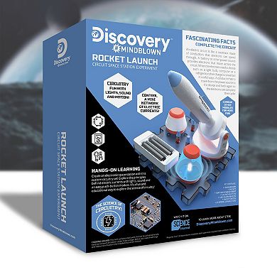 Discovery #Mindblown Rocket Launch Space Station Circuitry Set, Build-it-Yourself Engineering Toy Kit