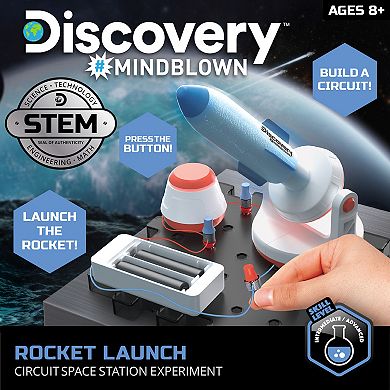 Discovery #Mindblown Rocket Launch Space Station Circuitry Set, Build-it-Yourself Engineering Toy Kit