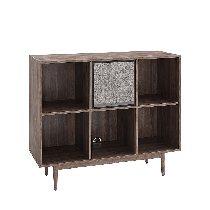 30497206 Crosley Liam 6-Cube Bookcase & Speaker 2-piece Set sku 30497206