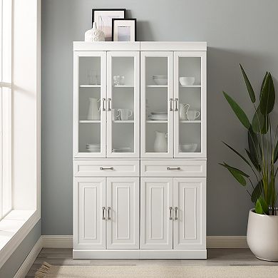 Crosley Stanton Glass Door Pantry 2-piece Set