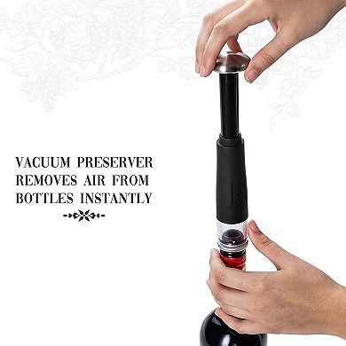 Ivation Electric Wine Opener, 7-Piece Wine Gift Set, Electric Bottle Opener, Wine Aerator Pourer