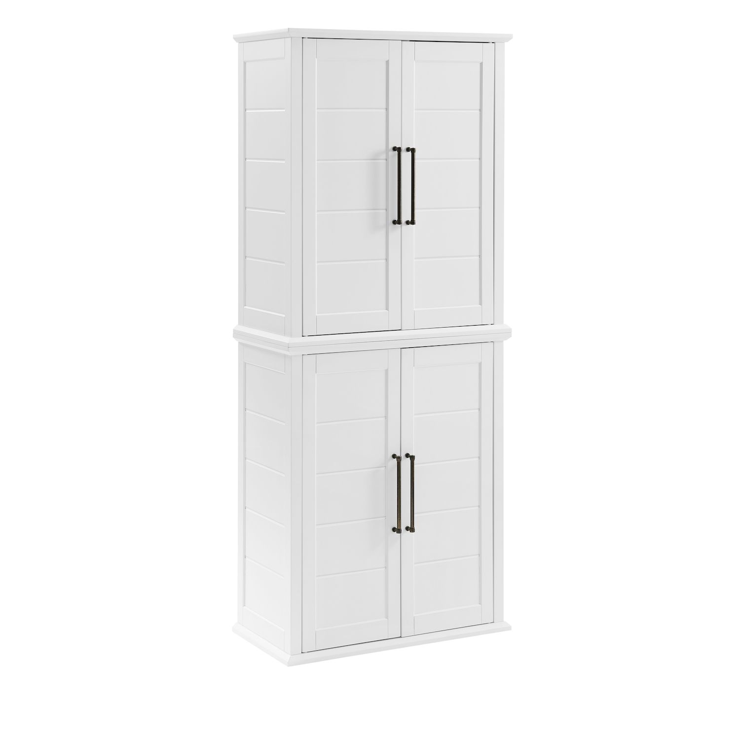 Bartlett Tall Storage Pantry with 2 Stackable Pantries White - Crosley