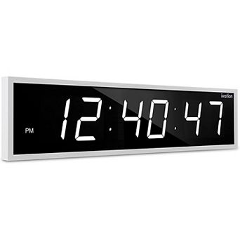 Ivation Huge 24 Inch Large Big Oversized Digital LED Wall Clock