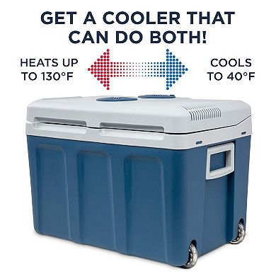Ivation Electric Cooler (45 L), Thermoelectric Cooler, 12V Cooler & Car Fridge