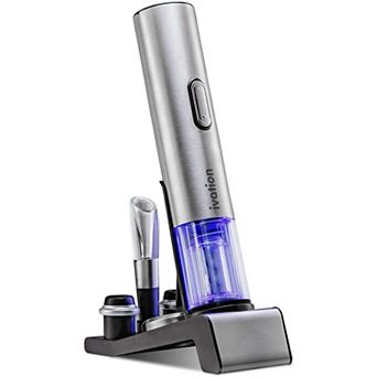 Ivation Electric Wine Opener, 7 pc Wine Gift Set, Electric Bottle Opener, Wine Aerator Pourer