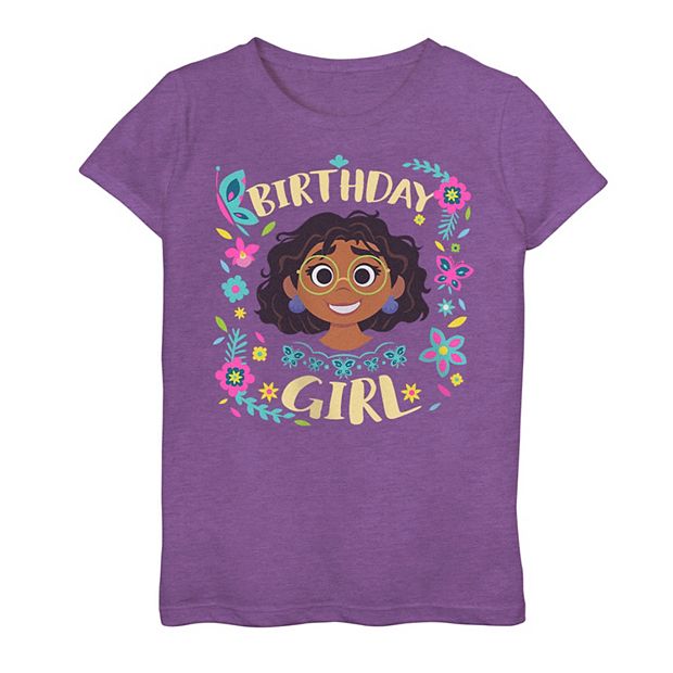 Encanto Girl's Birthday Girl Mirabel T-Shirt Purple