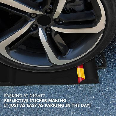 RaxGo Car Parking Mat, Garage Parking Aid Tire Stopper for Cars, Trucks & Other Vehicles