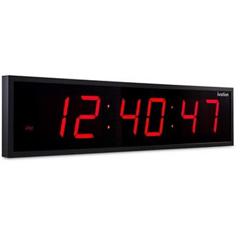 Ivation Huge 30 Inch Large Big Oversized Digital LED Wall Clock