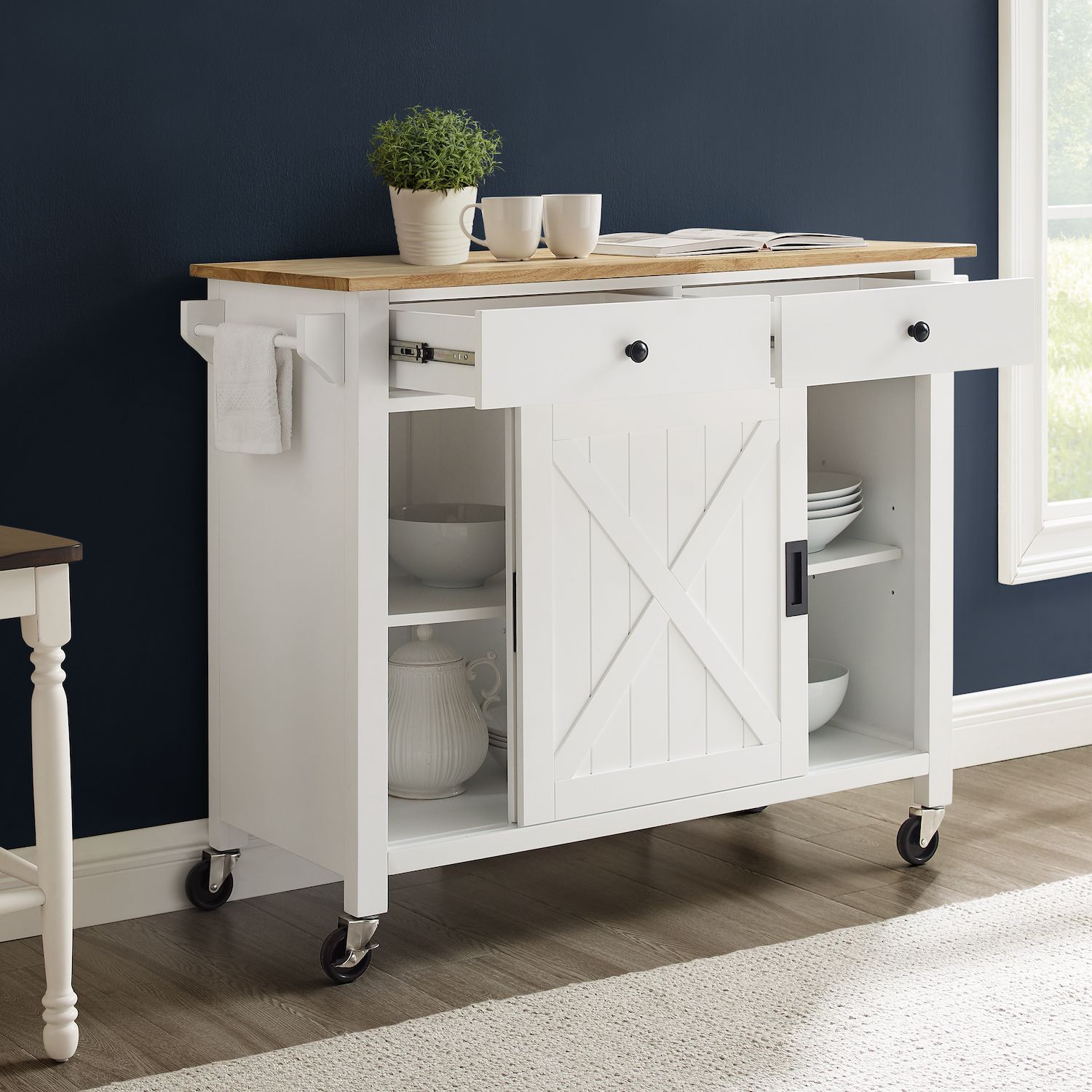 Crosley Laurel Kitchen Island Cart   5891361 ALT8