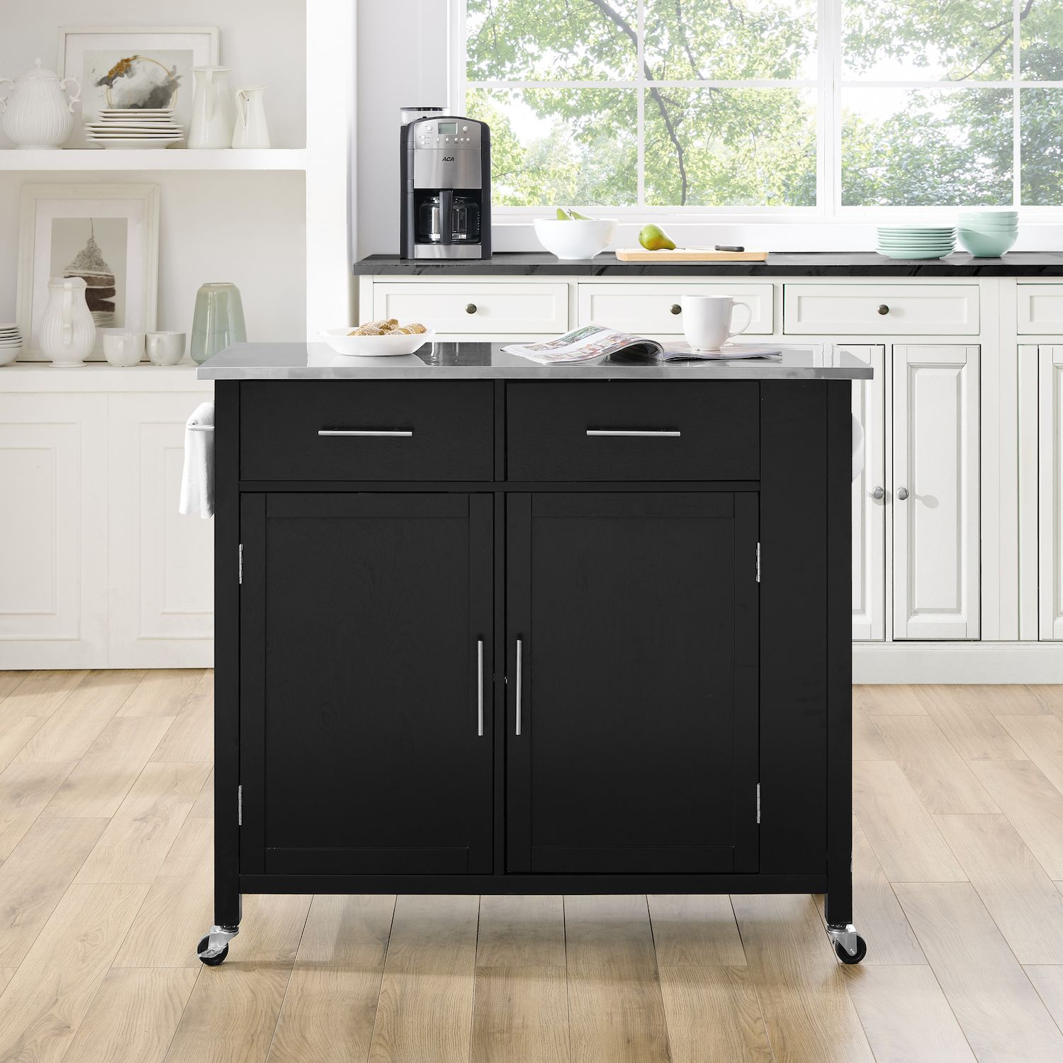 Crosley Savannah Kitchen Island Cart   5891368 ALT3