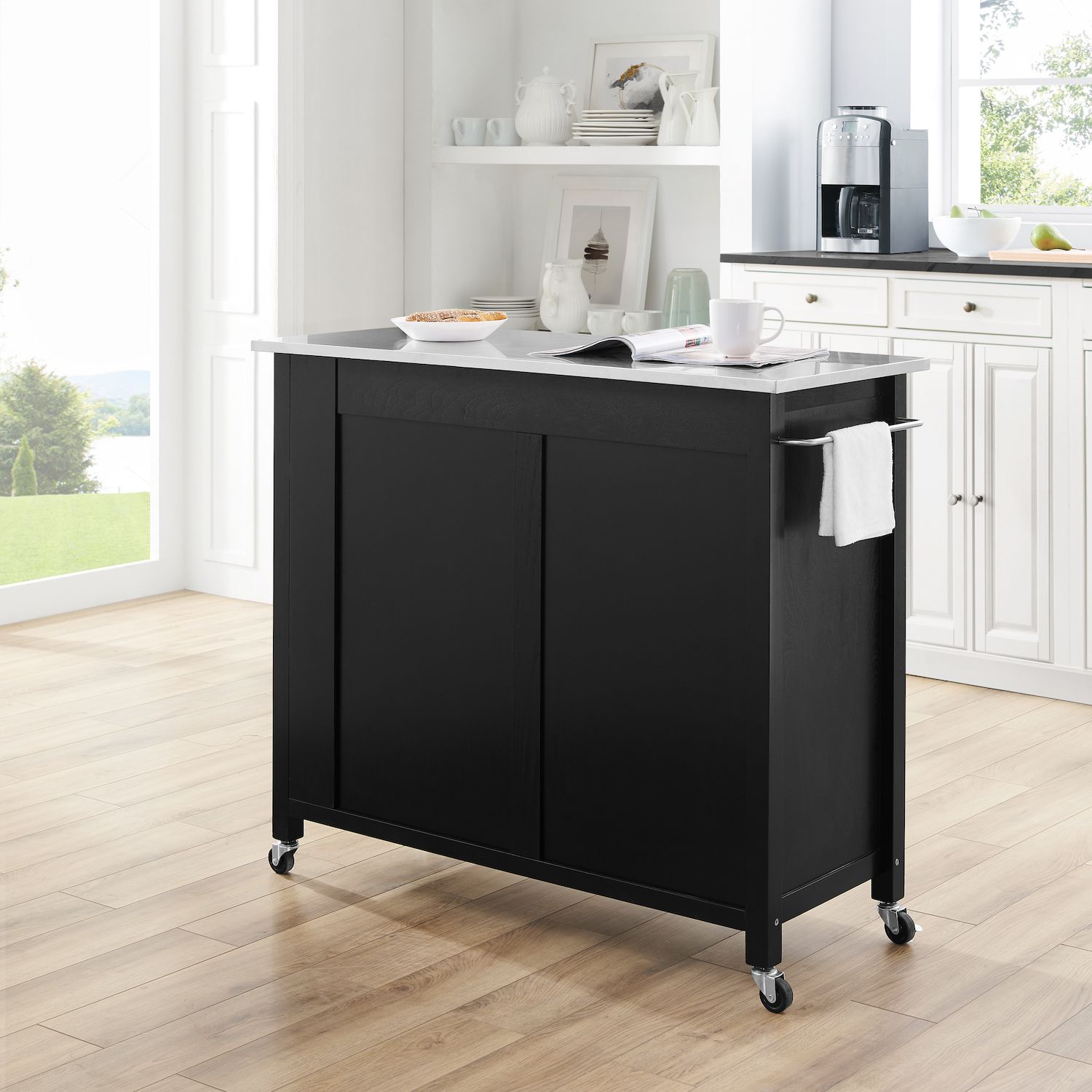 Crosley Savannah Kitchen Island Cart   5891368 ALT4