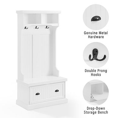 Crosley Shoreline Hall Tree Storage Bench