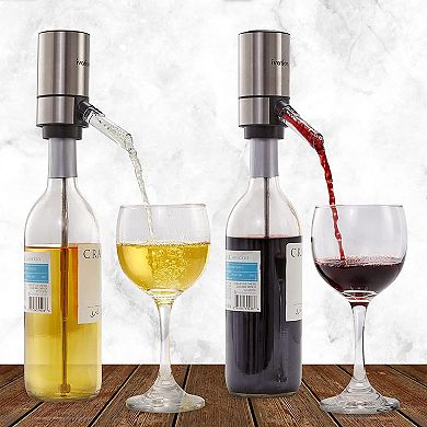 Ivation Wine Aerator and Dispenser Spout, Electric Wine Pourer and Stopper