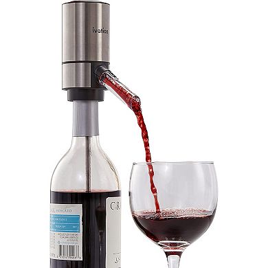 Ivation Wine Aerator and Dispenser Spout, Electric Wine Pourer and Stopper