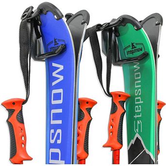 RaxGo Ski Wall Rack, Holds 2 Pairs of Skis & Skiing Poles or Snowboard