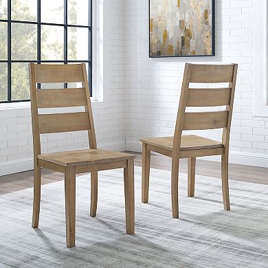 Crosley Joanna 2-Piece Ladder Back Chair Set