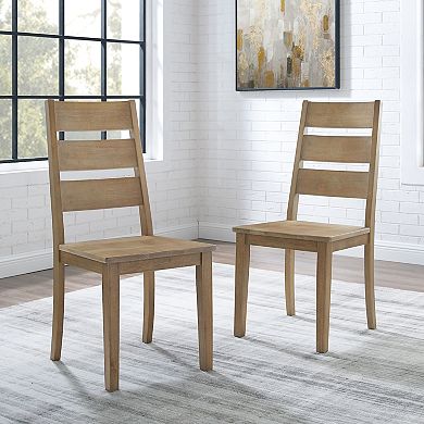 Crosley Joanna 2-Piece Ladder Back Chair Set