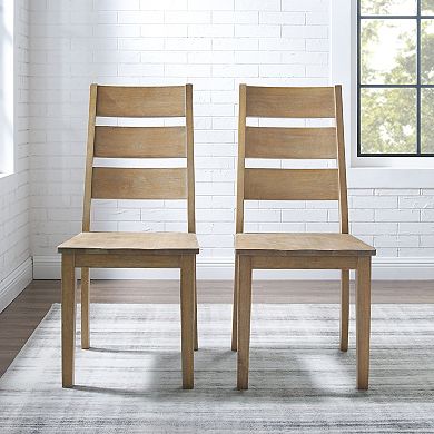 Crosley Joanna 2-Piece Ladder Back Chair Set