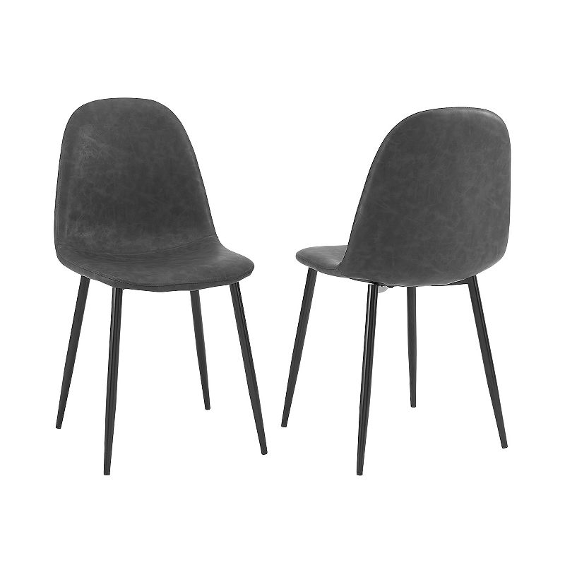 Crosley Weston 2-Piece Dining Chair Set, Black