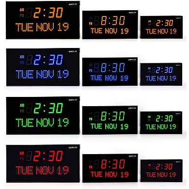 Ivation Huge 22 Inch Large Big Oversized Digital LED Wall Clock