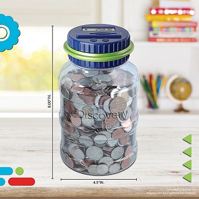 Discovery Kids Digital Coin-Counting Money Jar