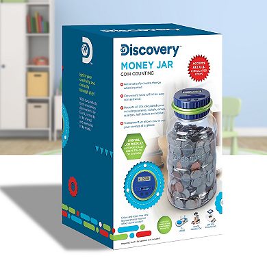 Discovery Kids Digital Coin-Counting Money Jar