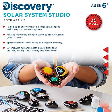 Discovery Kids Solar System Rock Art Studio STEM Learning Activity Set