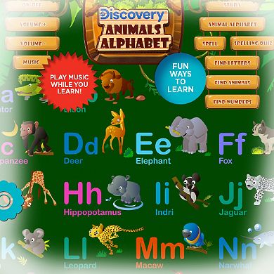 Discovery Kids Animal Alphabet Electronic Learning Board