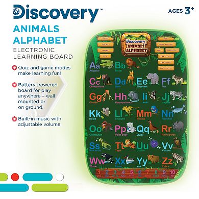 Discovery Kids Animal Alphabet Electronic Learning Board