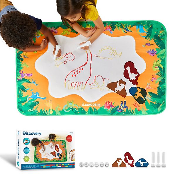 Discovery Kids Dino Doodles Aqua Magic Art Mat, Draw with Water Coloring Set