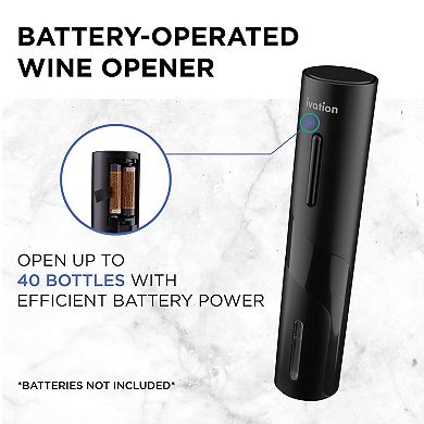 Ivation Electric Wine Opener,7-Piece Wine Gift Set, Electric Bottle Opener, Wine Aerator Pourer