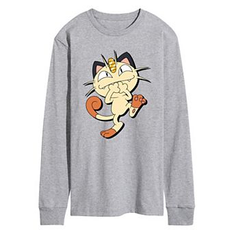 Men's Pokémon Meowth Long Sleeve Tee