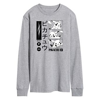 Men's Pokémon Pikachu Panels Long Sleeve Tee