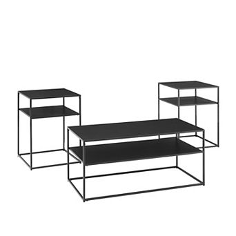 Crosley Braxton Coffee Table & End Table 3 pc Set