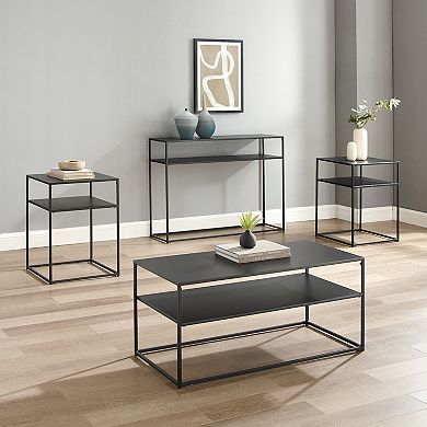Crosley Braxton Coffee Table, End Table & Console Table 4-piece Set