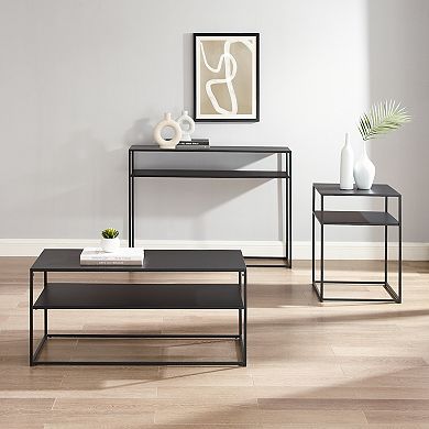 Crosley Braxton Coffee Table, Console Table, & End Table 3-piece Set