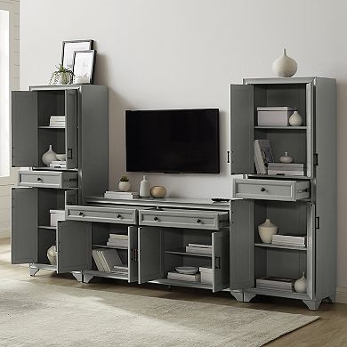 Crosley Tara Entertainment TV Stand & Storage Cabinet 3-piece Set