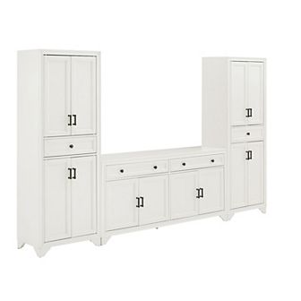 Crosley Tara Entertainment TV Stand & Storage Cabinet 3 pc Set