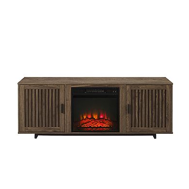 Crosley Silas Low Profile Electric Fireplace TV Stand