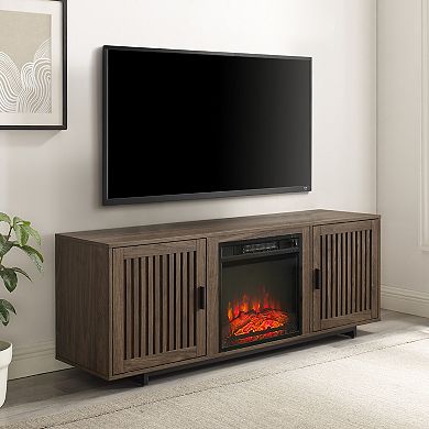 Crosley Silas Low Profile Electric Fireplace TV Stand