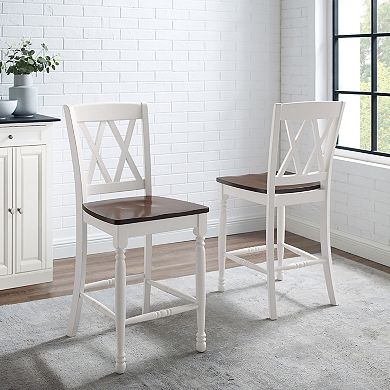 Crosley Shelby Counter Stool 2-piece Set