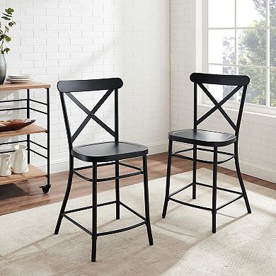 Crosley Camille 2-Piece Counter Stool Set