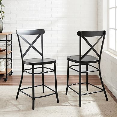 Crosley Camille 2-Piece Counter Stool Set